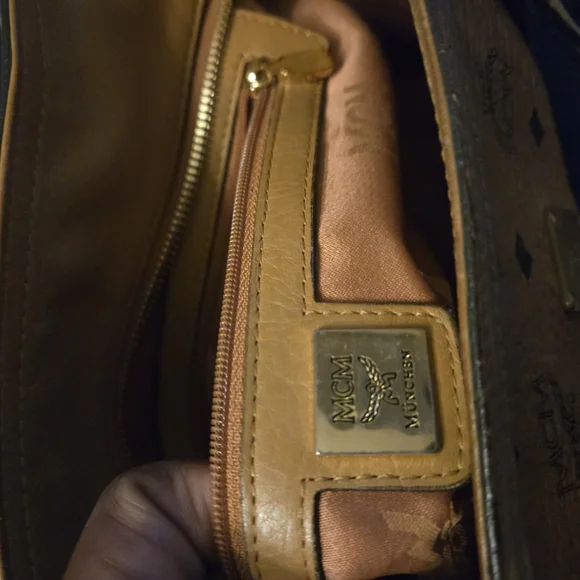 MCM Tan Leather Tote Bag - Picture 7 of 16